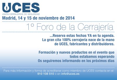 I Foro de cerrajería UCES